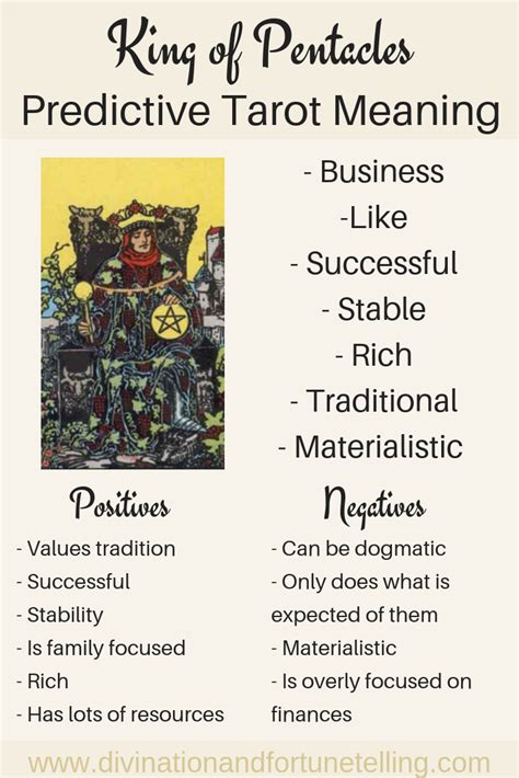 King of Pentacles Tarot Card Meaning.